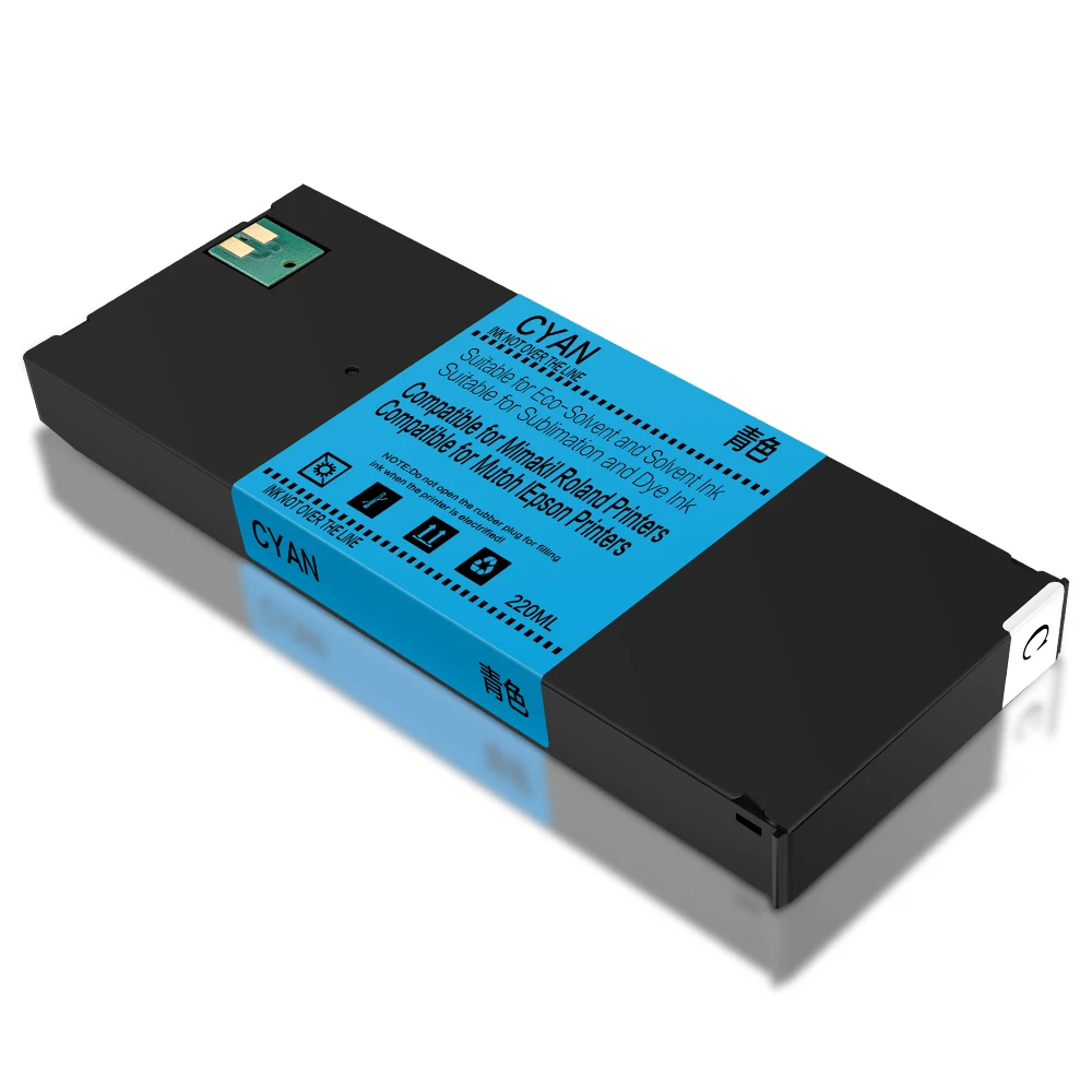 MWEI BY-20 220ML DTF Ink Cartridge With One Time Chip and DTF Ink For Roland