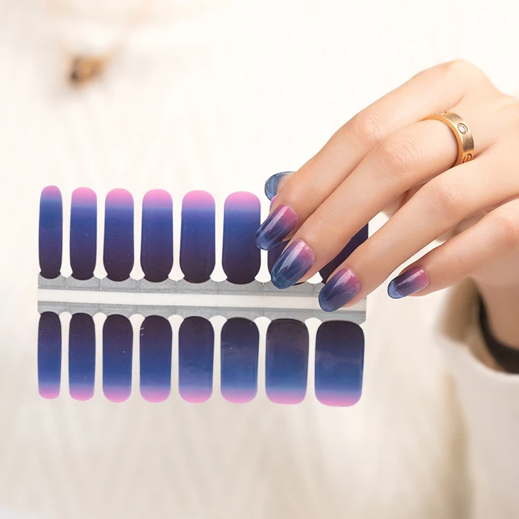 Nail polish strips manufacturer personalized fashion design DIY nail wraps