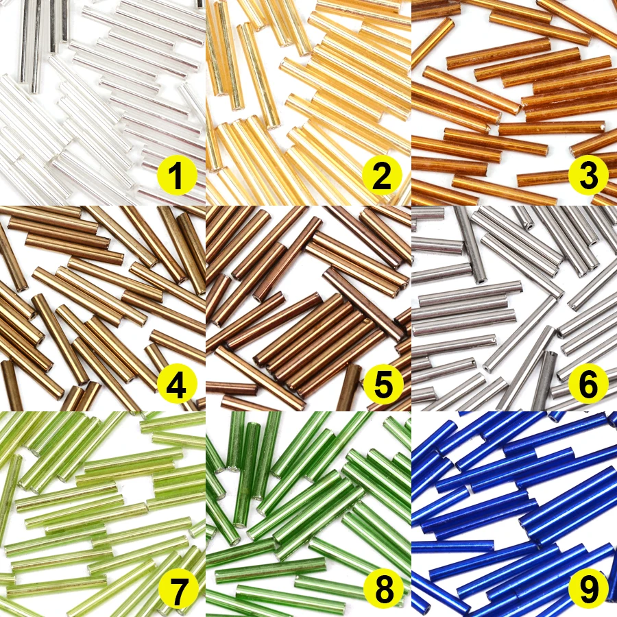 Wholesale 20MM Long Bugle Beads Tube Czech Glass Beads for Jewelry Making DIY Accessories