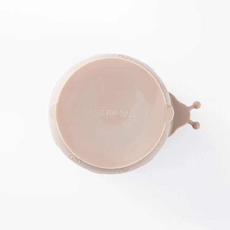 Custom packaging baby bowl silicone baby suction bowl silicone suction baby bowls