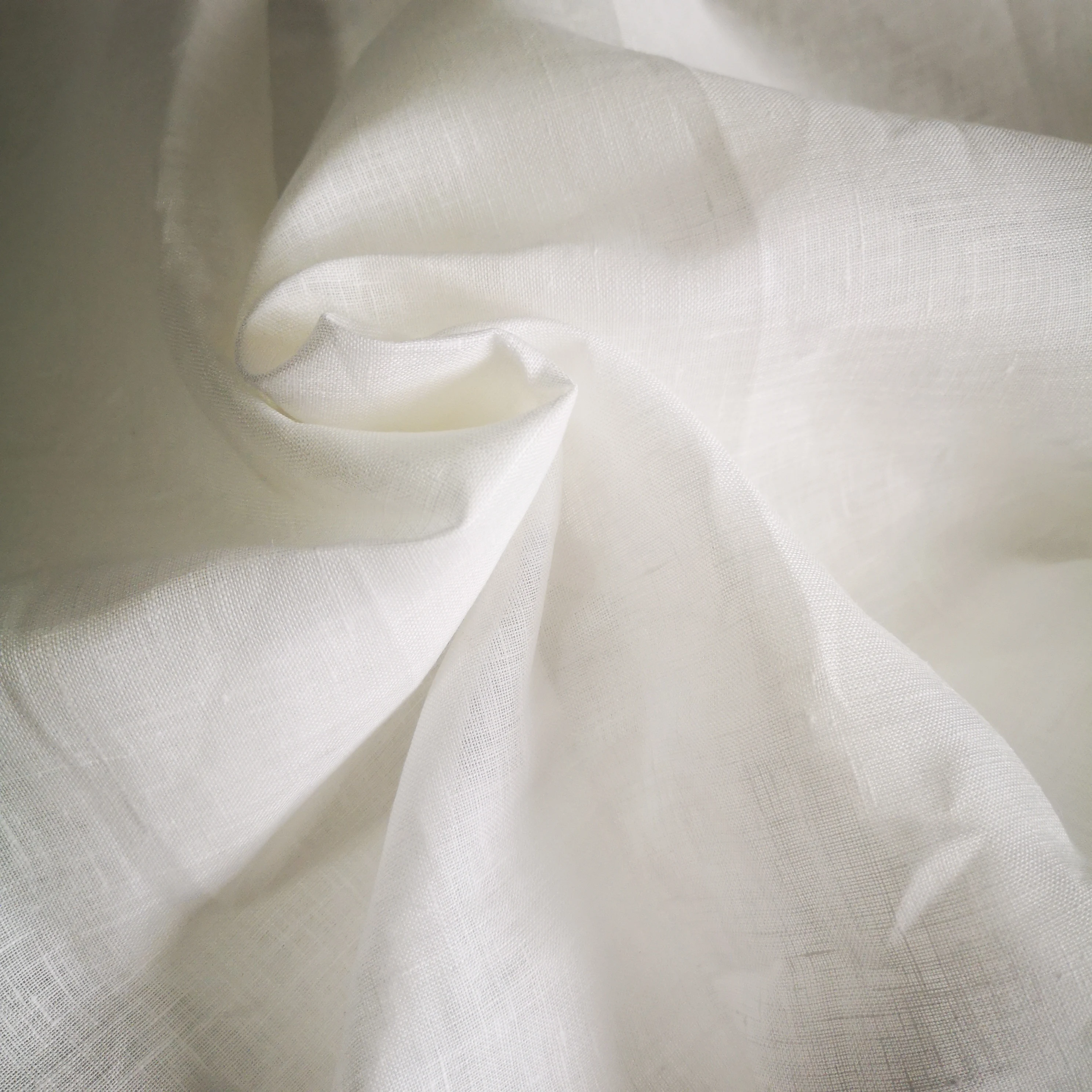 PFP and PFD White Color Linen Fabric for Printing and Dyeing