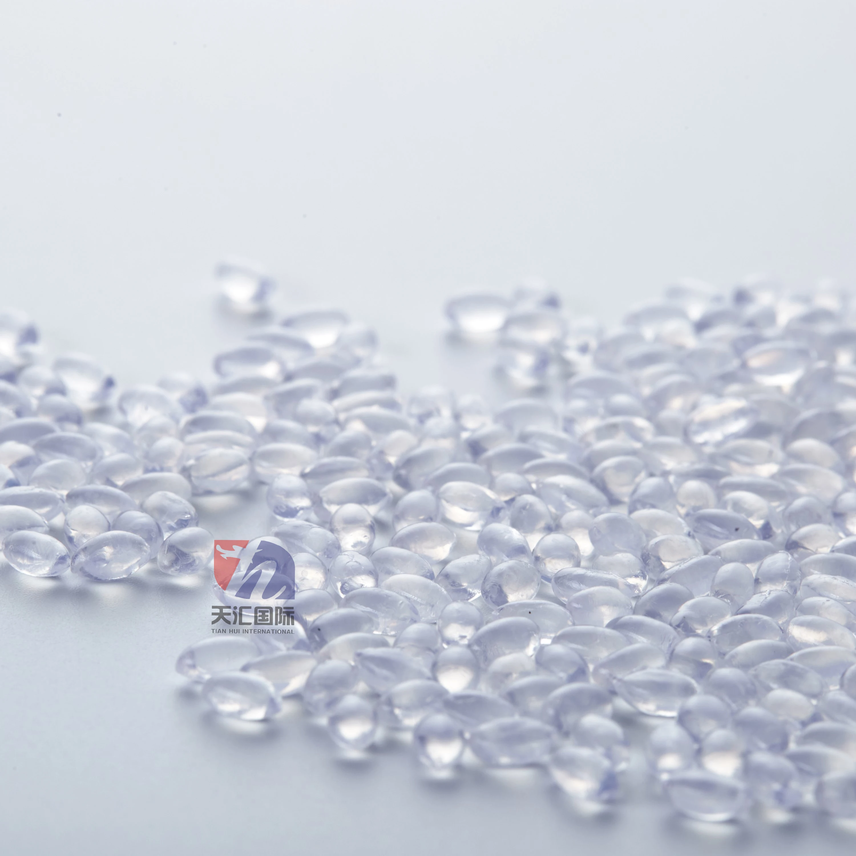 Fully transparent white hot melt adhesive colloidal particle for packaging products film-coated products metals and plastic