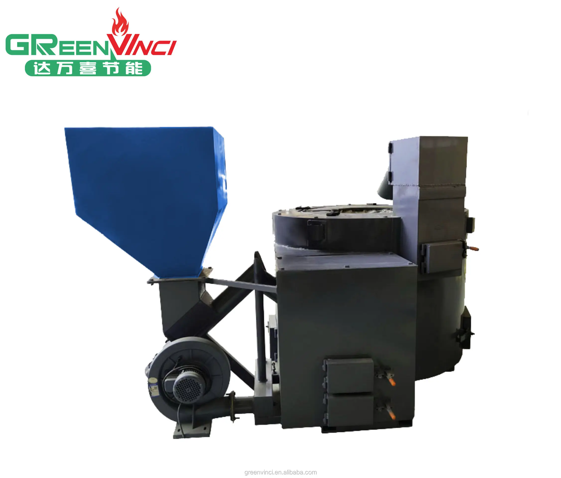 Customized Biomass Pellet Fired Aluminum Melting Furnace Aluminum Melting Cum Holding Furnace