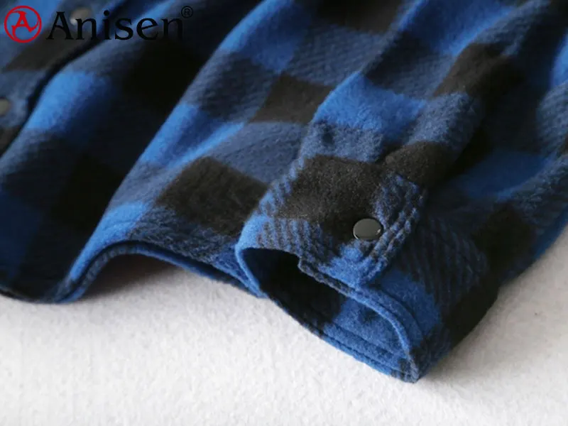 
2021 Hot Sale Oem Service Custom Plaids Windproof Winter Clothing Polar Fleece Jacket for Kids 