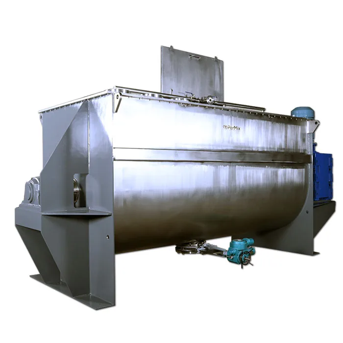 Low Noise Commercial Putties Chemical Powder Horizontal Ribbon Mixer