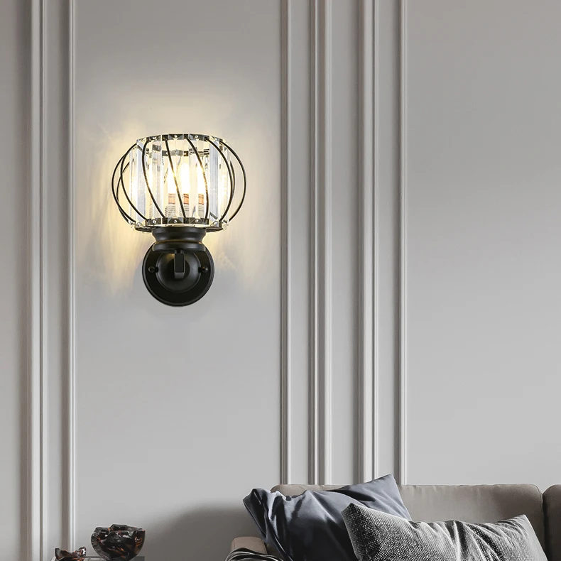 Hot Selling Lustre Crystal Wall Light Modern Wall Lamp E27 For Bedroom Living Room Dining Room