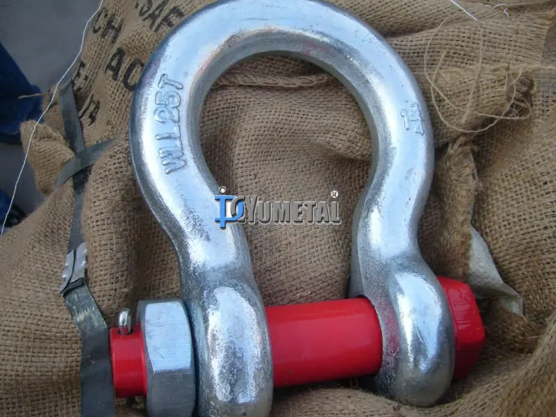 G-2130 US Type Drop Forged Safety Anchor Shackles US Type Bow Shackle Omega Shackle