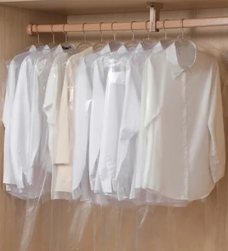 Custom compostable clothing hanger bags biodegradable dry cleaning wedding dresses garment bags(AD3)