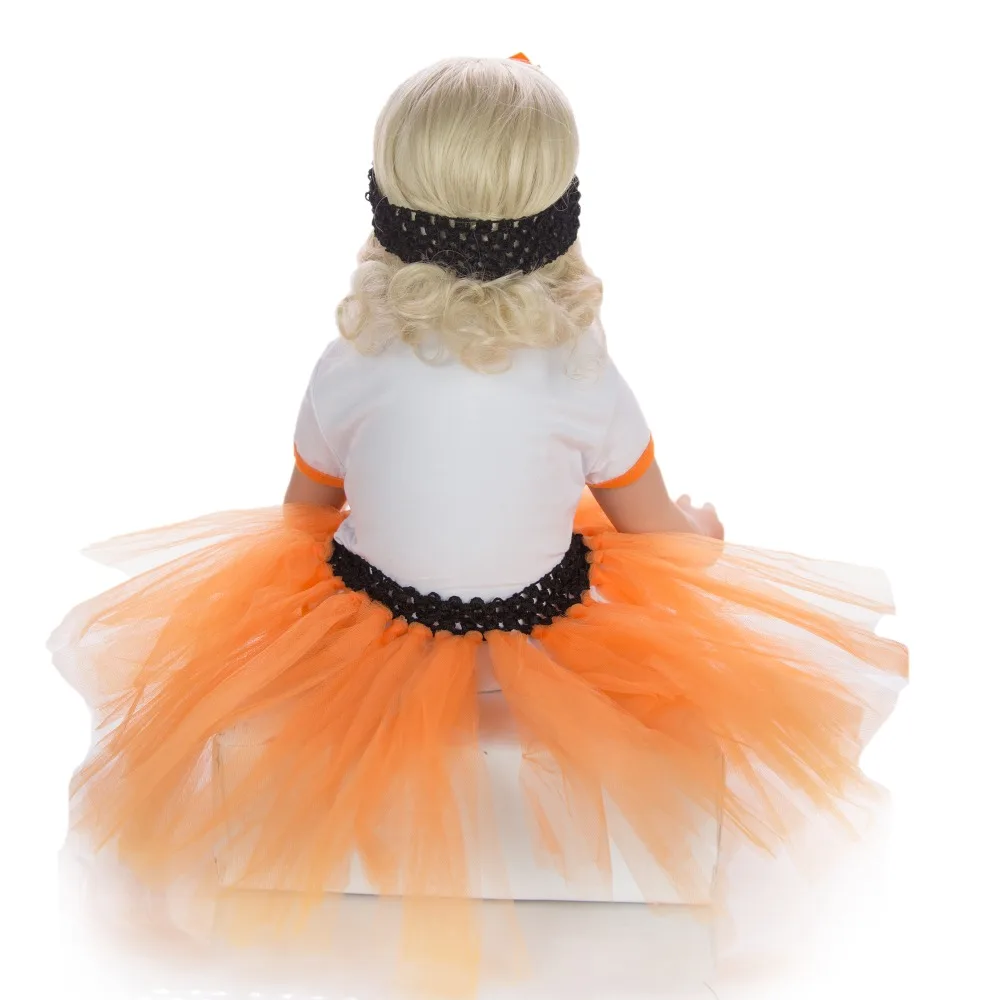 
Wholesale 60 cm Baby Reborn Dolls 24 inch Cloth Body Reborn Boneca Fashion Princess Halloween Toy for Girl Birthday Gift 