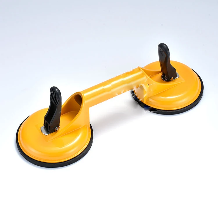 Aluminum Alloy Glass Suction Cups Double Jaw Glossy Glass Suction Cups