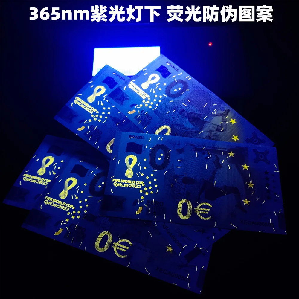 2022  Fluorescent Commemorative Coin Euro Money Football Sports Commemorative Coin Party Novelties