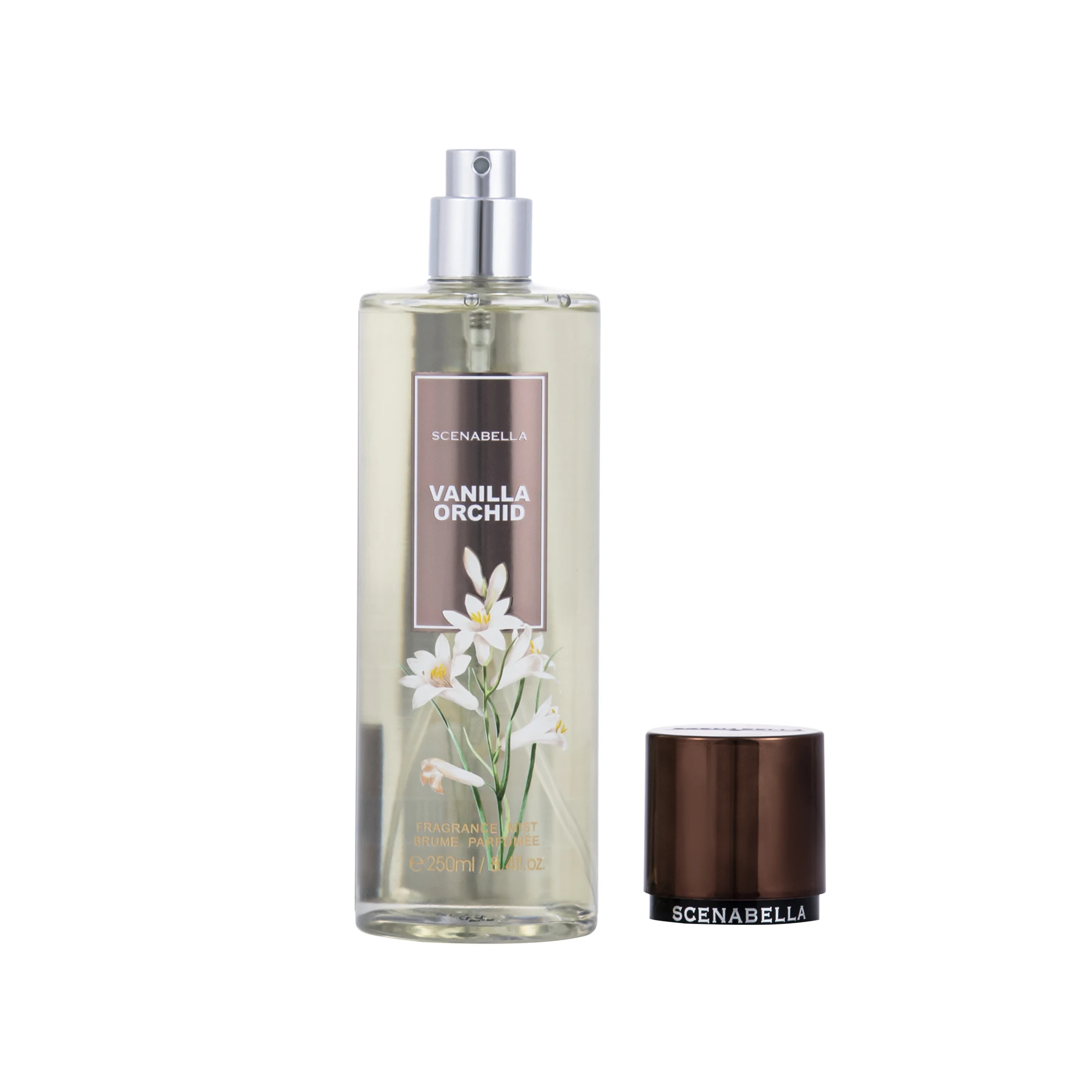 Scenabella Body Spray 250ml Flower Bodymist Custom Deodorant Perfume Body Mist Vanilla Orchid SC1120