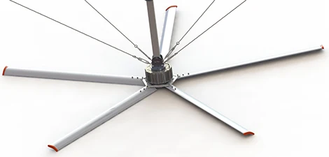 Aluminum material Giant industrial ceiling fan from Bangladesh