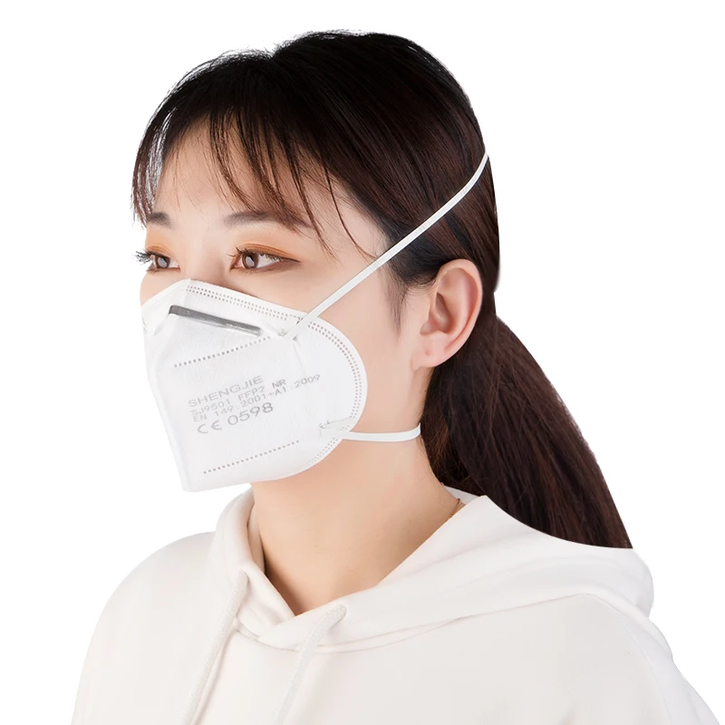 
SHENGJIE Folded KN95 Particulate Respirator Module B / C FFP2 NR Mask / Respirator CE Certificate 