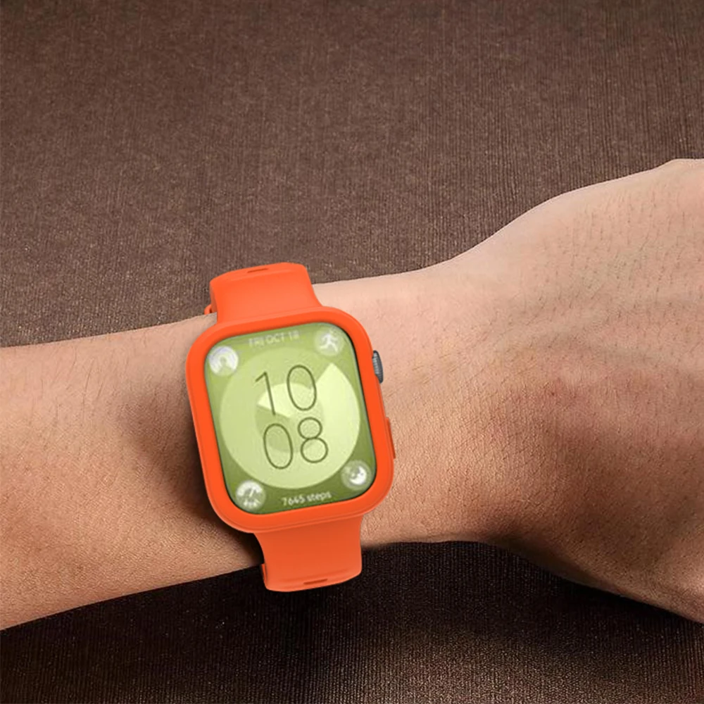 Candy Color Soft Silicone Watch Case for Huawei Watch Fit 3 Protective Cover Case Bumper for Huawei Watch Fit 3 Accessories