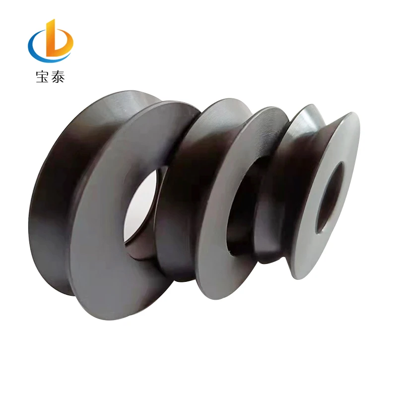 Graphite nylon pulley V-type bearing pulley nylon rope wear-resistant  pulley