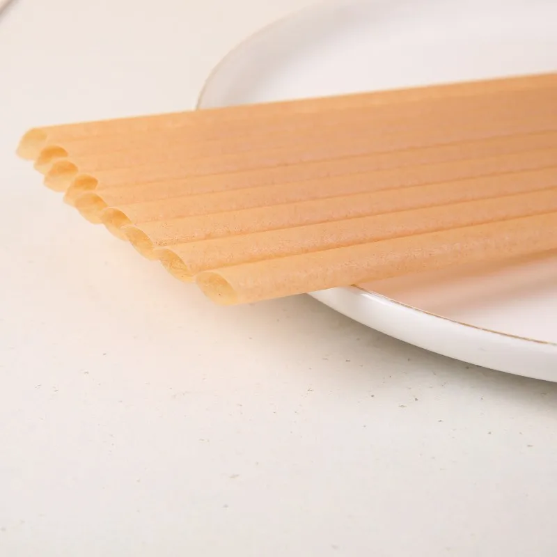 Eco-Friendly Custom Printed Sugarcane Drinking Straws Non-Plastic Disposable Hot Drink Straw for Giveaways