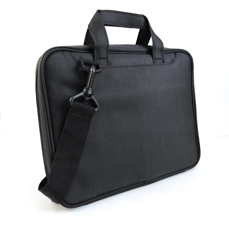 Black 13-16 Inch Business Briefcase Waterproof Large Capacity Soft Oblique Span File Leather Laptop Case Storage For Men