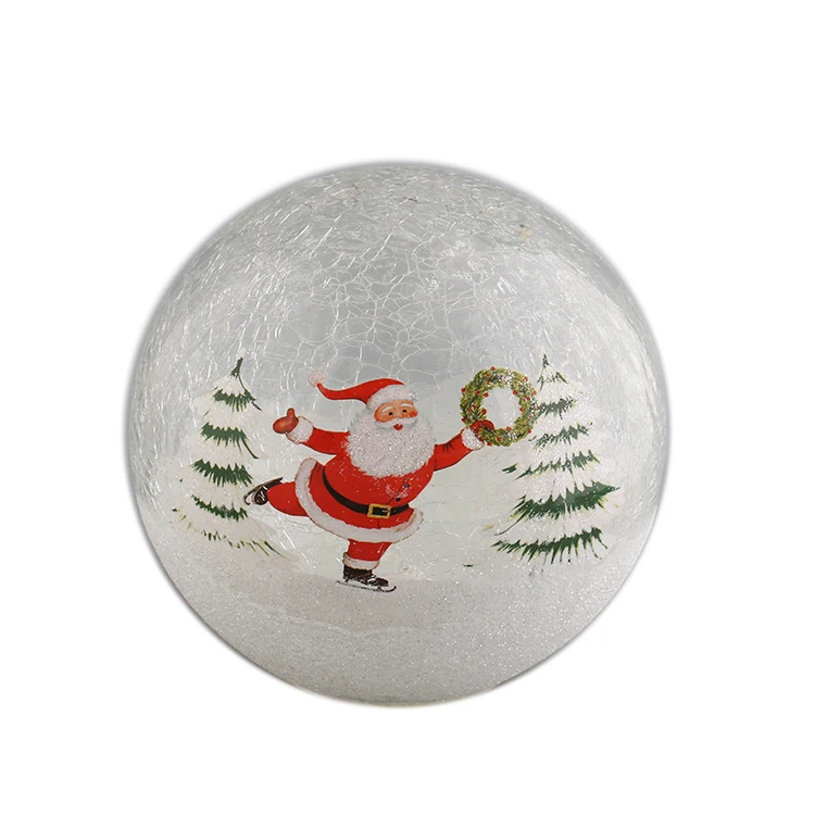New personalized Led light christmas ornament glass balls