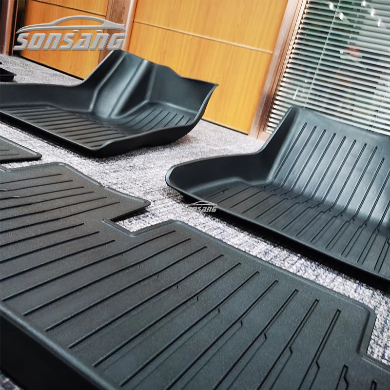 For tesla model 3 highland 2024 Floor Mats All Weather Floor Mat Full Set Car Interior Liners Waterproof Car Mats