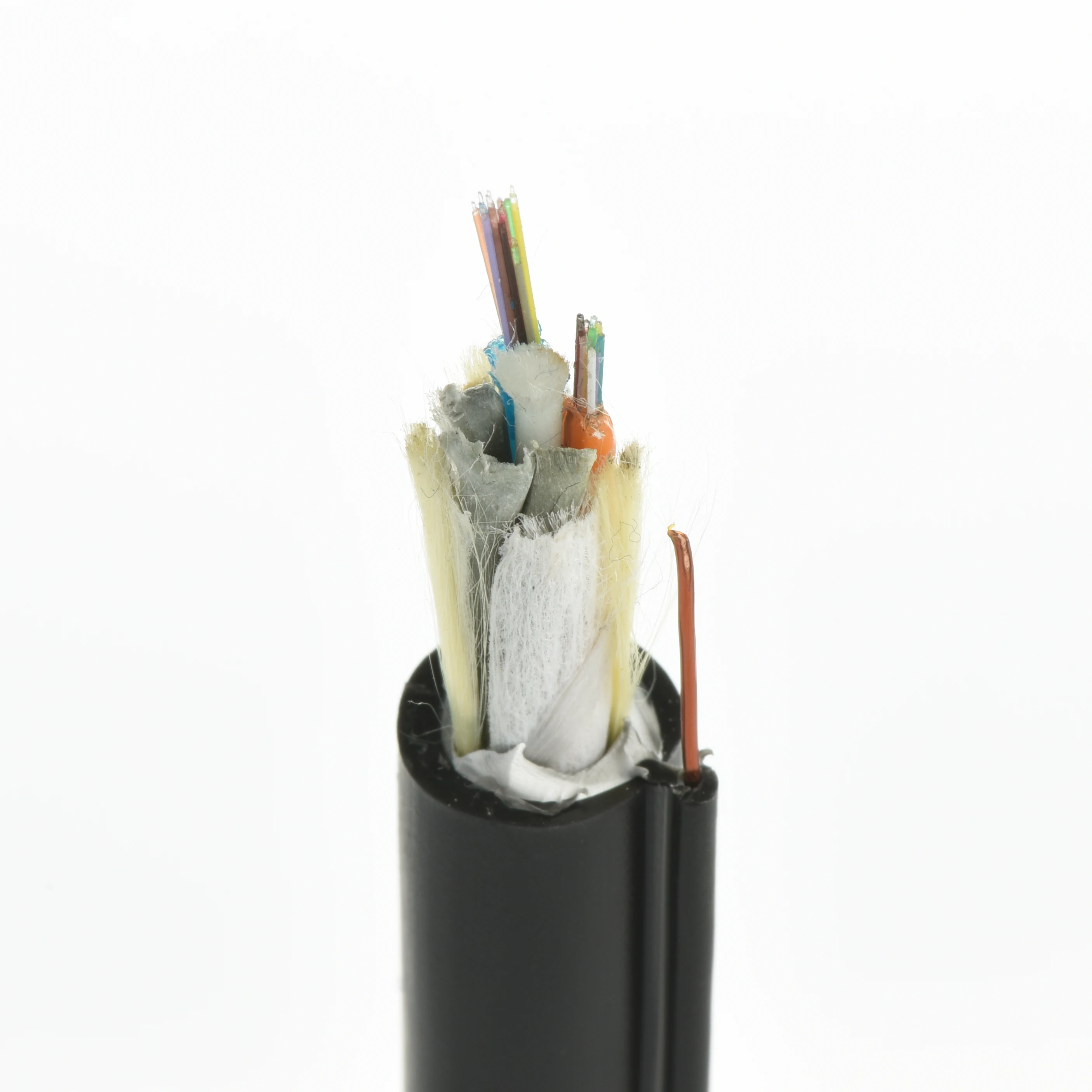 fibra optica 12 hilos adss  2 core 6 24 hilos 4km Single Jacket asu fibre optic cable price