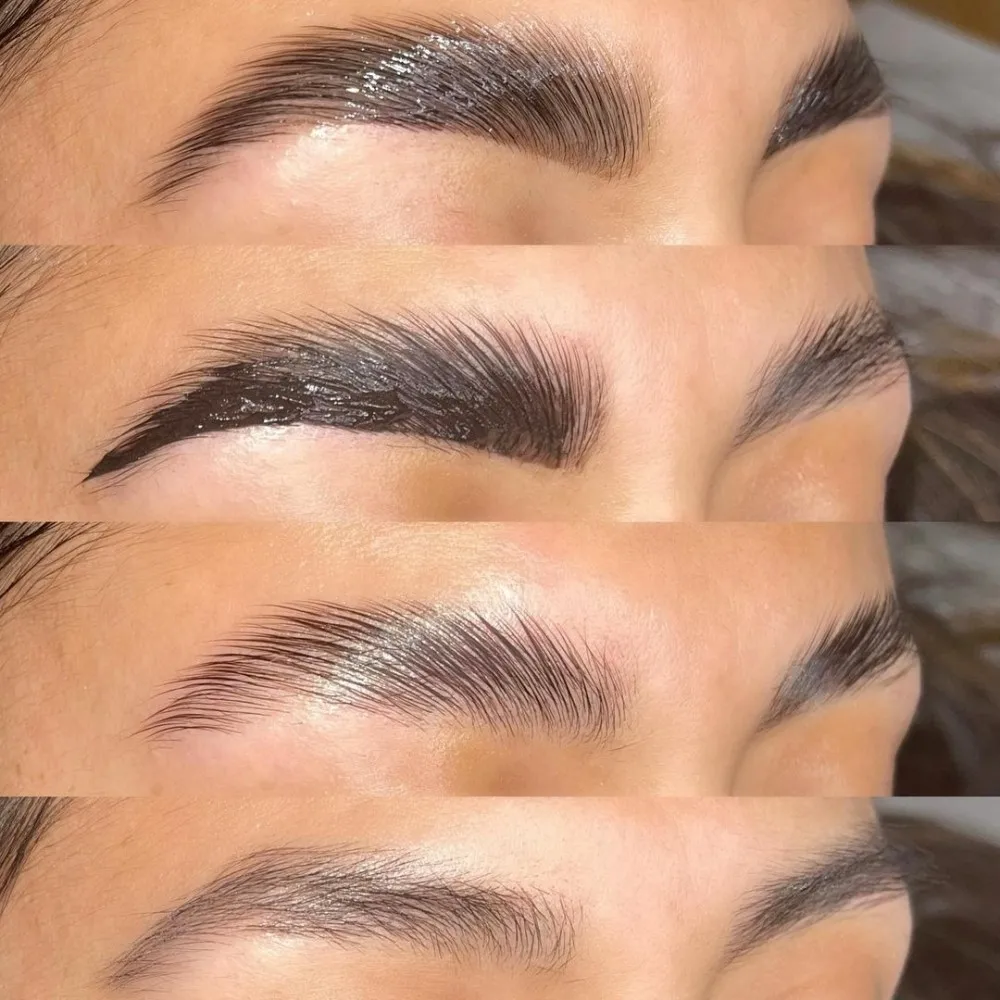 Hot selling private label waterproof DIY eyebrow henna brow tint hybrid eyebrow stain