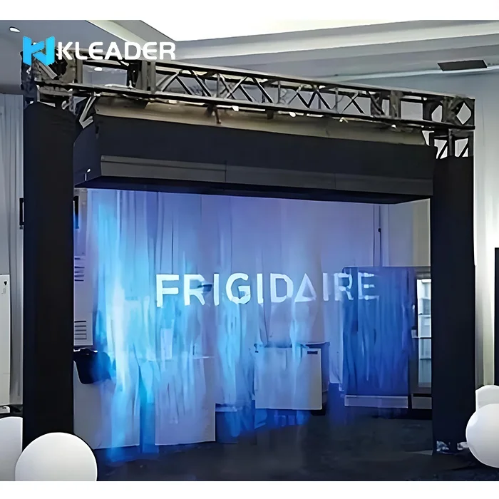 Fog Screen Projection Outdoors With 3D Projector Smoke Machine Holographic Mist Display Fog Curtain Projection Mapping For Event