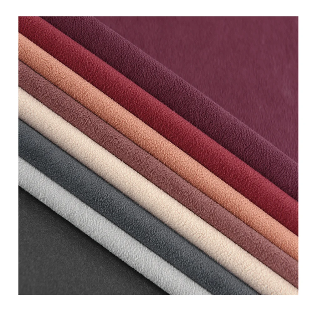 factory directly sell uphlostery fabrics  velvet 100% polyester 330 gsm berber fleece velvet fabric