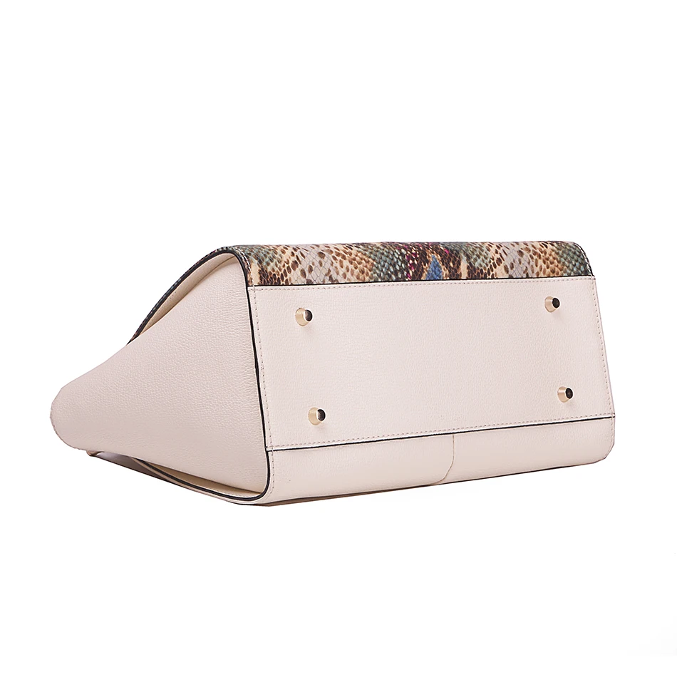 fashion stylish luxury genuine leather PU  ladies handbags designer bags Snakeskin tote