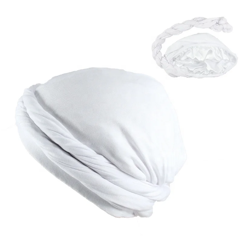 Turban Hat Hair Headwear Breathable Bottoming Durag Turban For Men
