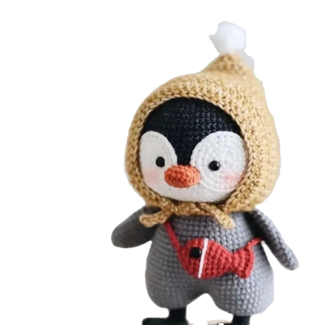 2022 Hot Sale Custom 100% Handmade Crocheted Penguin for Kids Crafts Gift