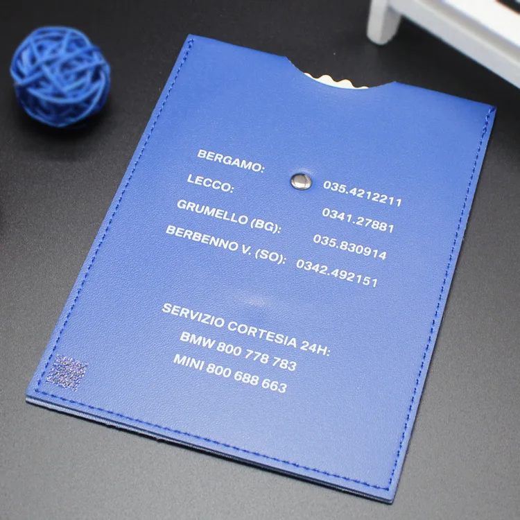 Wholesale Cheap Custom Logo Printed Parking Disc PU Leather Clock Time Display Blue Automatic Parking Disk Parking Meter