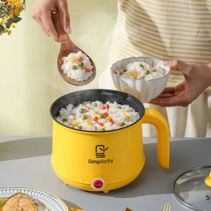 Dormitory Portable Electric Pot and Multifunctional Home Electric Cooker Pot With Non-stick Small Electric Pot Household cooker