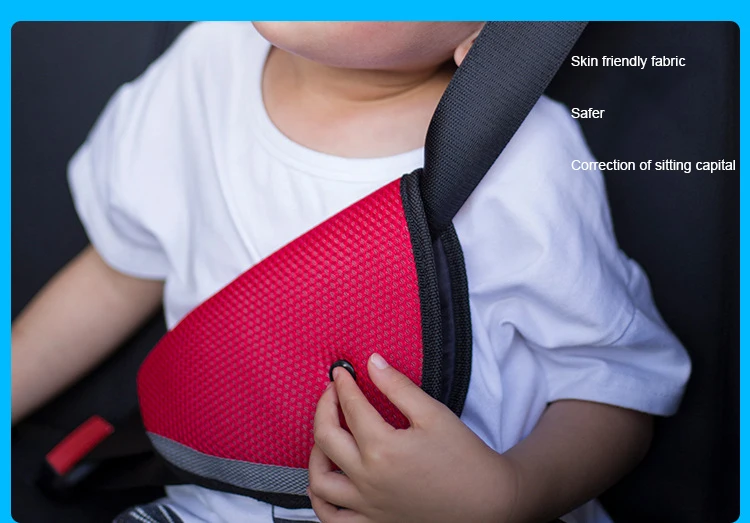 Оптовая продажа, высококачественный автомобильный ремень безопасности, защита для детей, универсальный треугольный фиксатор, регулирующий ремень безопасности для детей