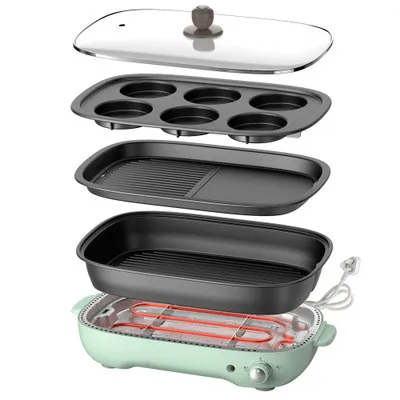 Бытовая многофункциональная электрическая антипригарная сковорода, электрическая сковорода для выпечки для вечеринки