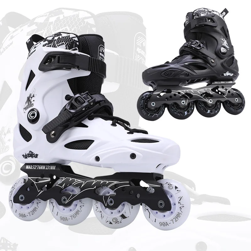2024 Fashion new adult inline roller skates for men and women fancy roller skate luminous beginner adult roller skate shoes