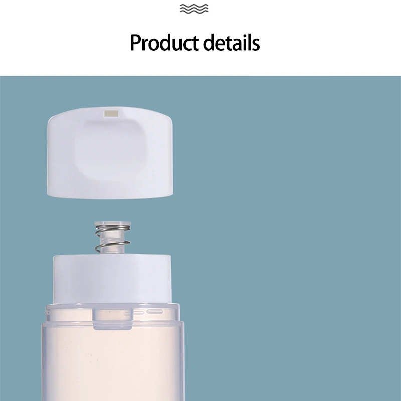 wholesale customization 150ml 200ml 250ml pp plastic white round shape airless pump bottle for cream lotion serum sprayer