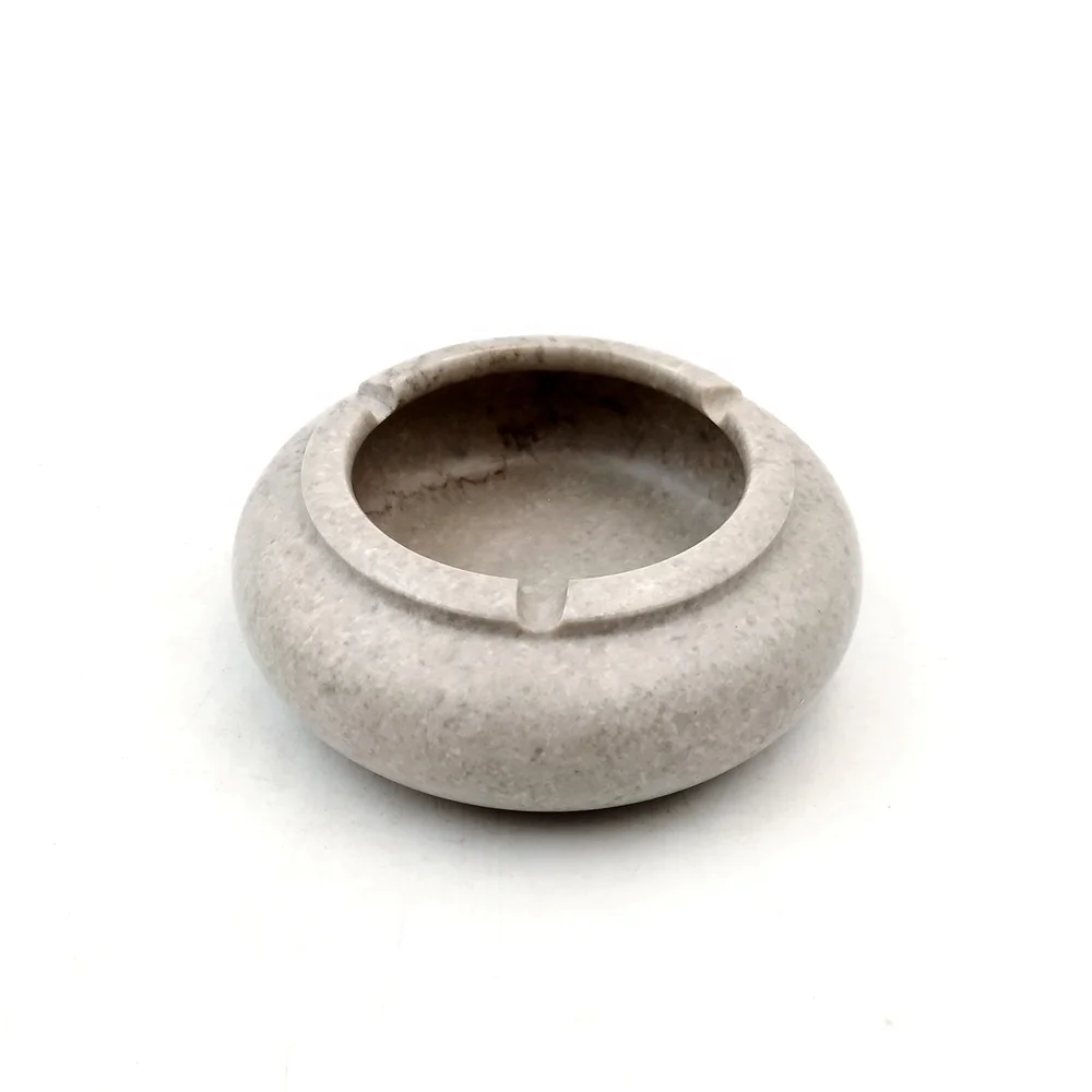 NANWEI каменная круглая пепельница Сфера серого мрамора каменная сигарная пепельница