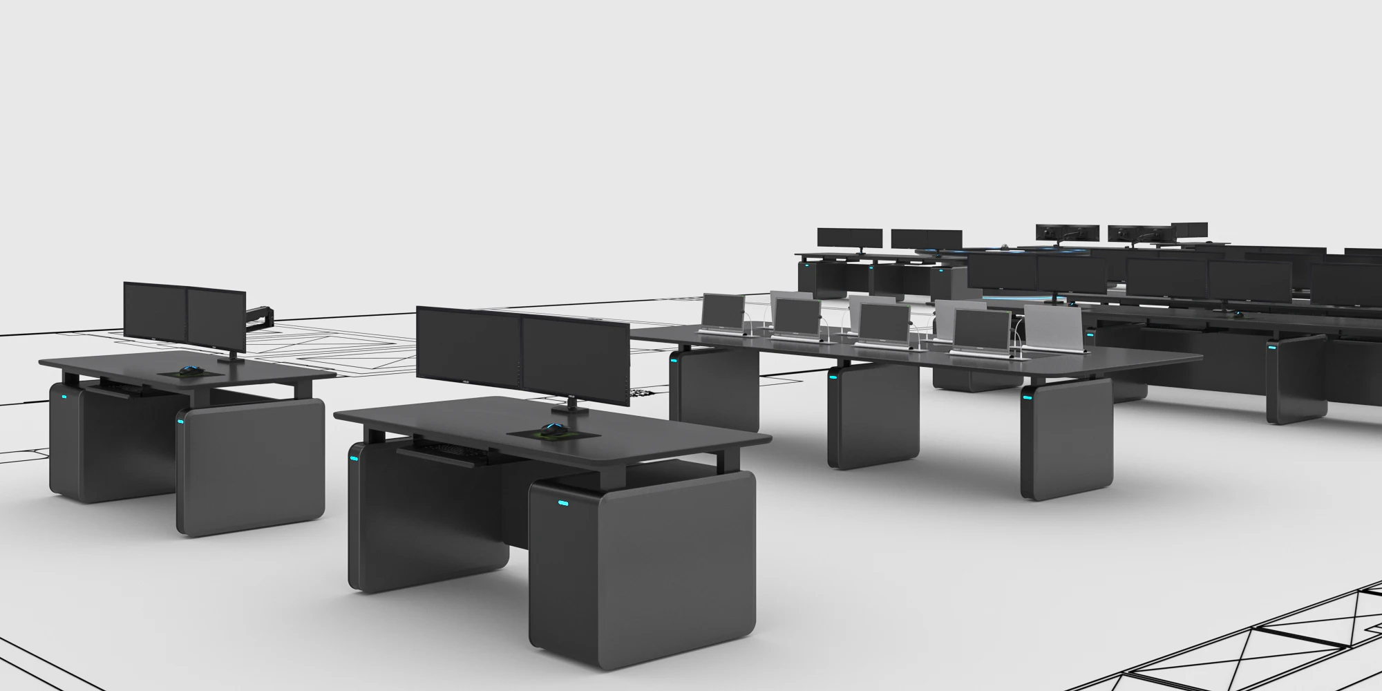 kesino system integrator hot sale smart electric height adjustable console air traffic control lifting column console