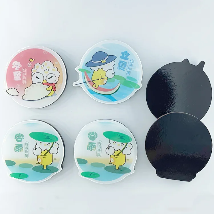 Drop glue magnetic refrigerator sticker magnet epoxy sticker logo label cartoon anime stickers epoxy