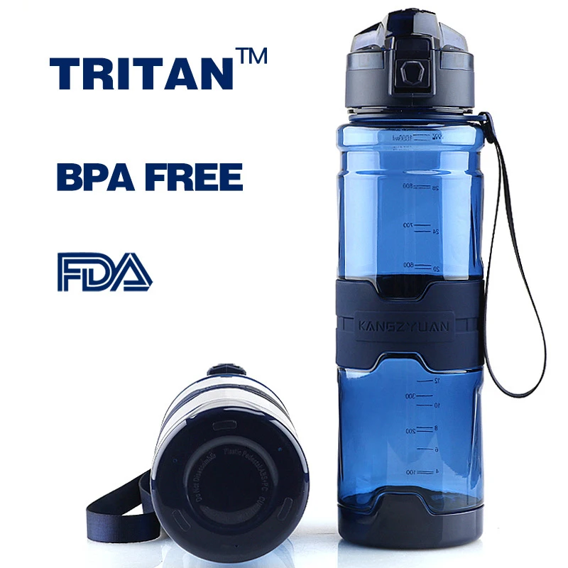 Custom 380Ml 500Ml 700Ml 1000Ml 1500Ml Tritan Plastic Kids Sport Gym Bottle Water With Flip Top Lid