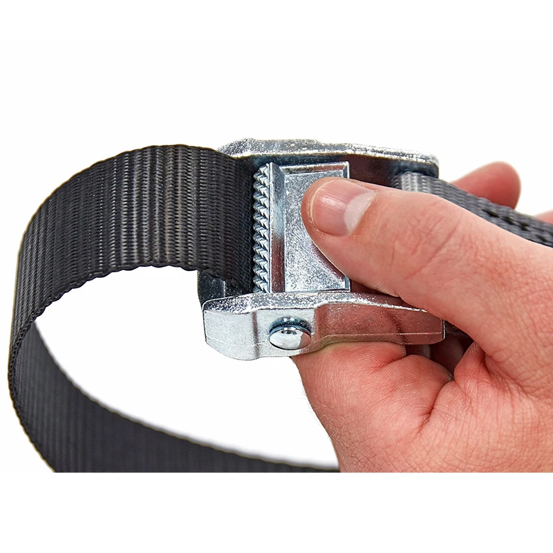 High Tenacity zinc cam buckle straps logistic cargo lashing belts tie