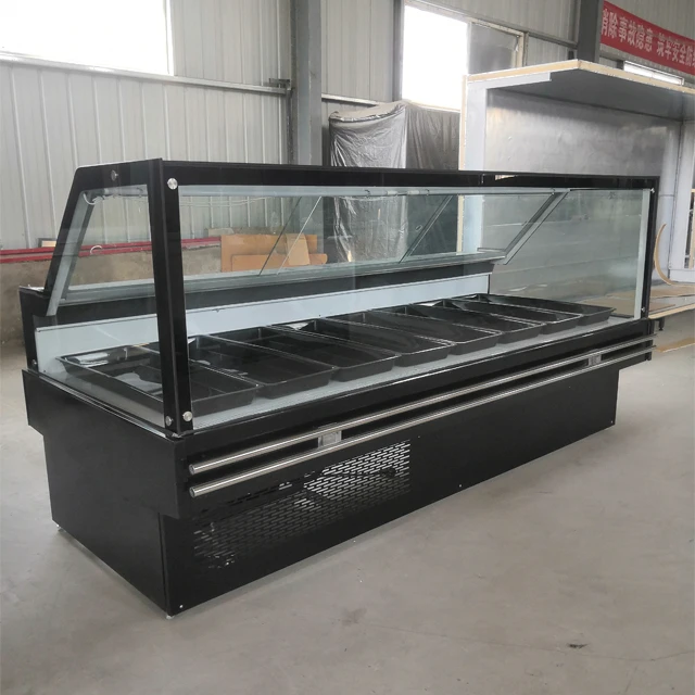 Supermarket Meat Display Chiller Commercial Deli Meat Display Fridge