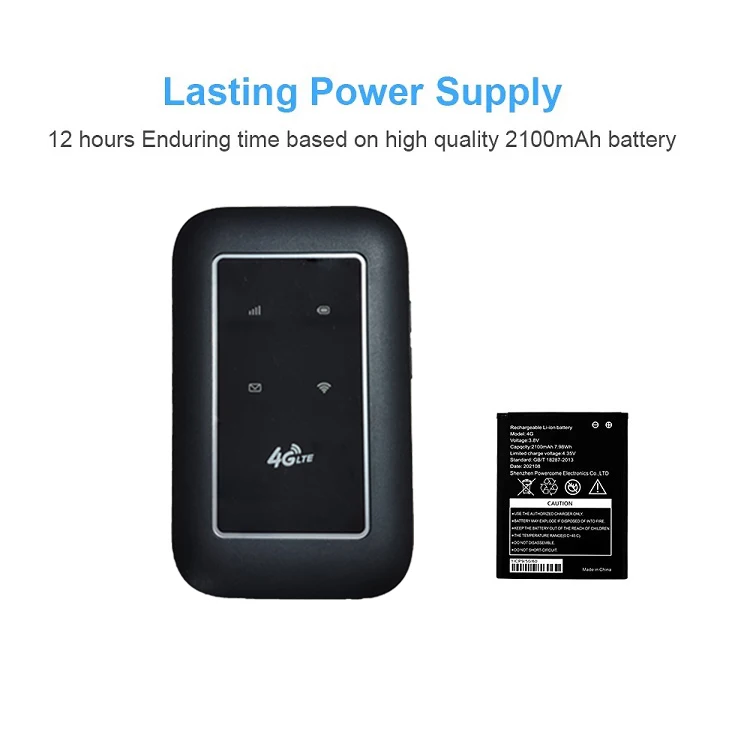 Portable best modem mini 4G LTE 150mbps 2100mAh wireless wifi router with sim card slot
