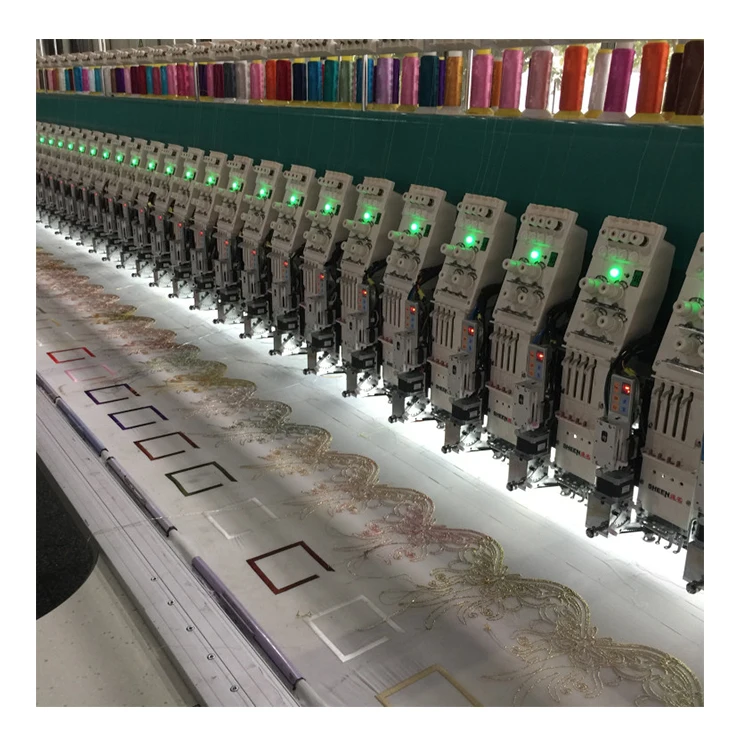 High quality Lace Embroidery machine with cording device