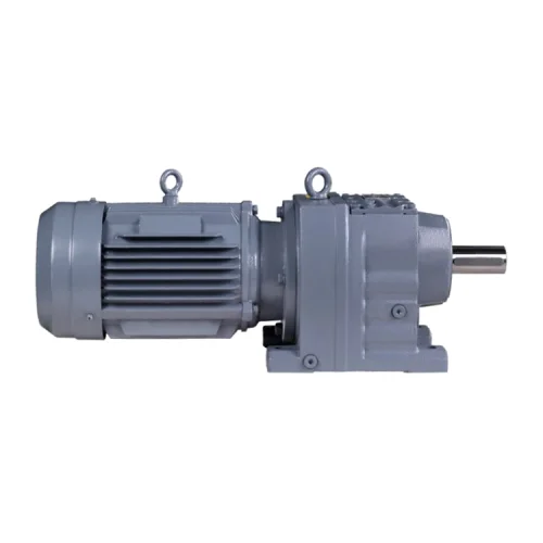 117N.m helical reduction gearbox RX87 320rpm geared electric motor for 4kw helical gear