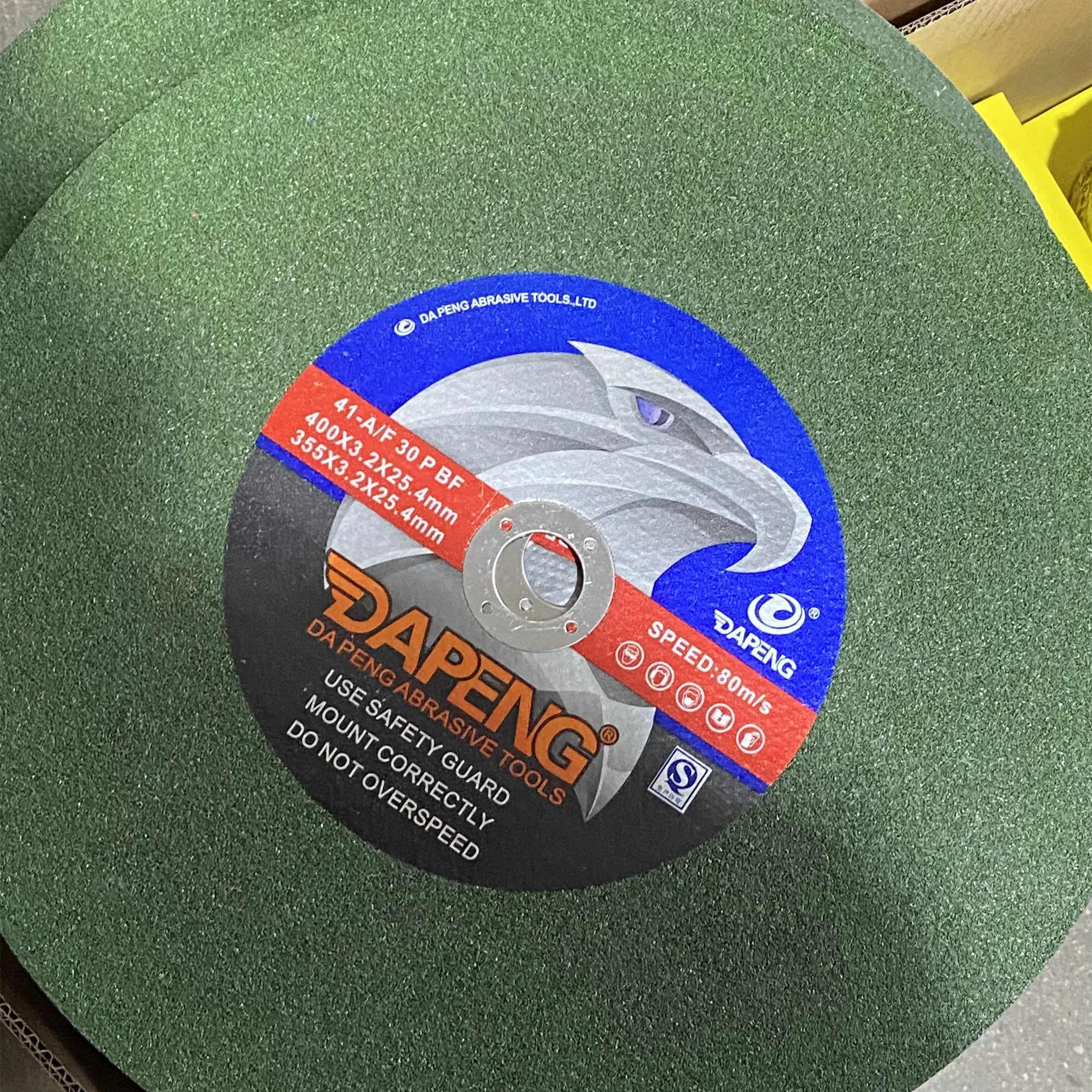 14 Inch Steel Stainless Aluminum Oxide Silicon Carbide Abrasive Rotary Cutting Disc Resin Fiberglass Backing Customizable