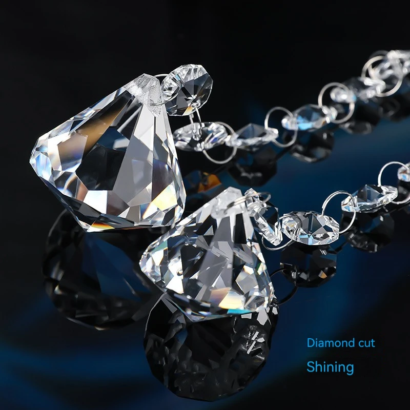 Crystal crafts octagonal ball chain octagonal beads octagonal ball wedding decoration accessories