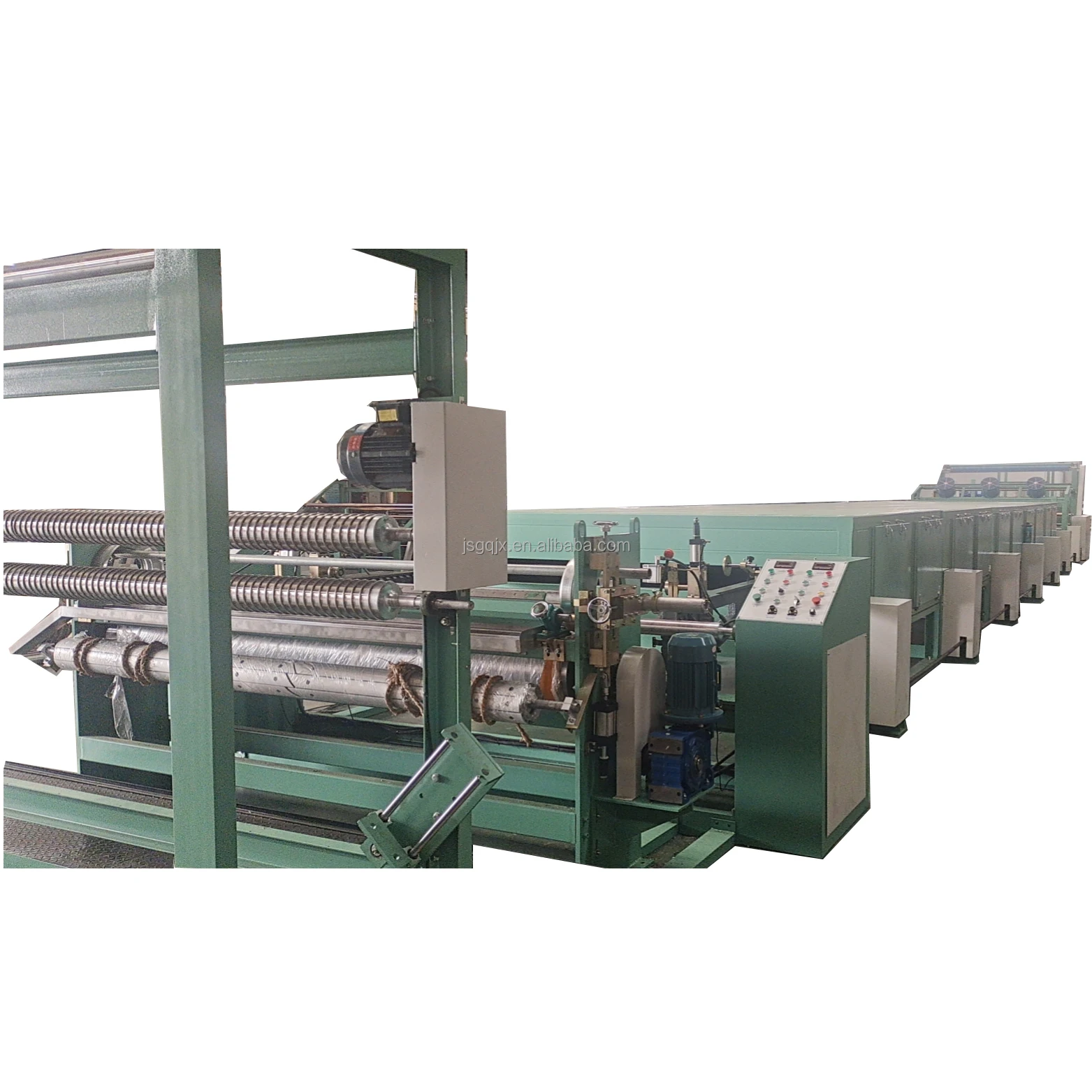 silicone powder dot transfer non woven fabric interlining coating machine for carpet making
