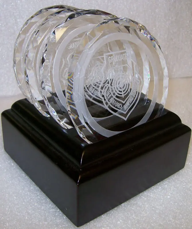 elegant personalized crystal glass coaster MH-QT032